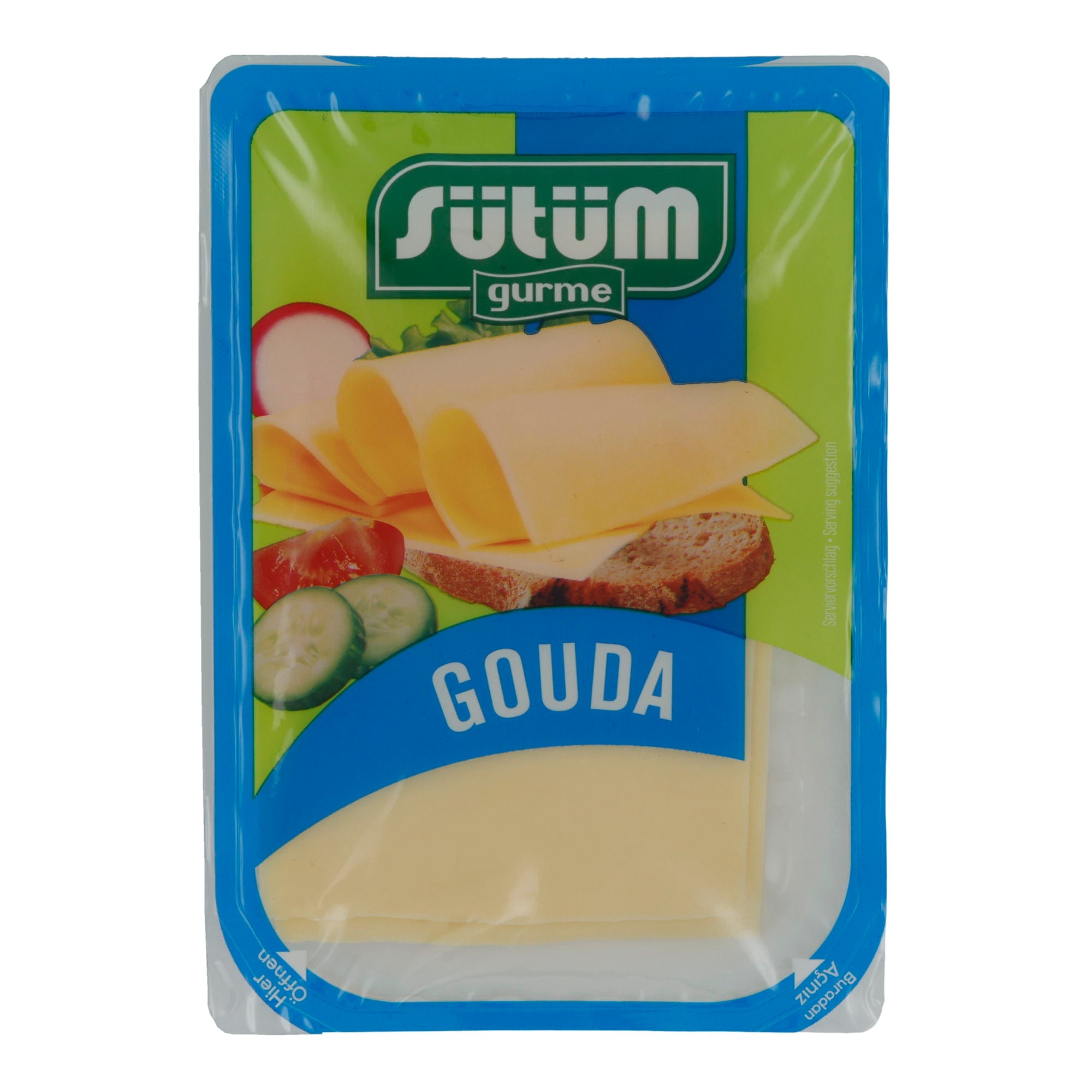 Scheibenkäse Sütüm Gouda | Für Sandwiches und Snacks | 150 g SUETUEM